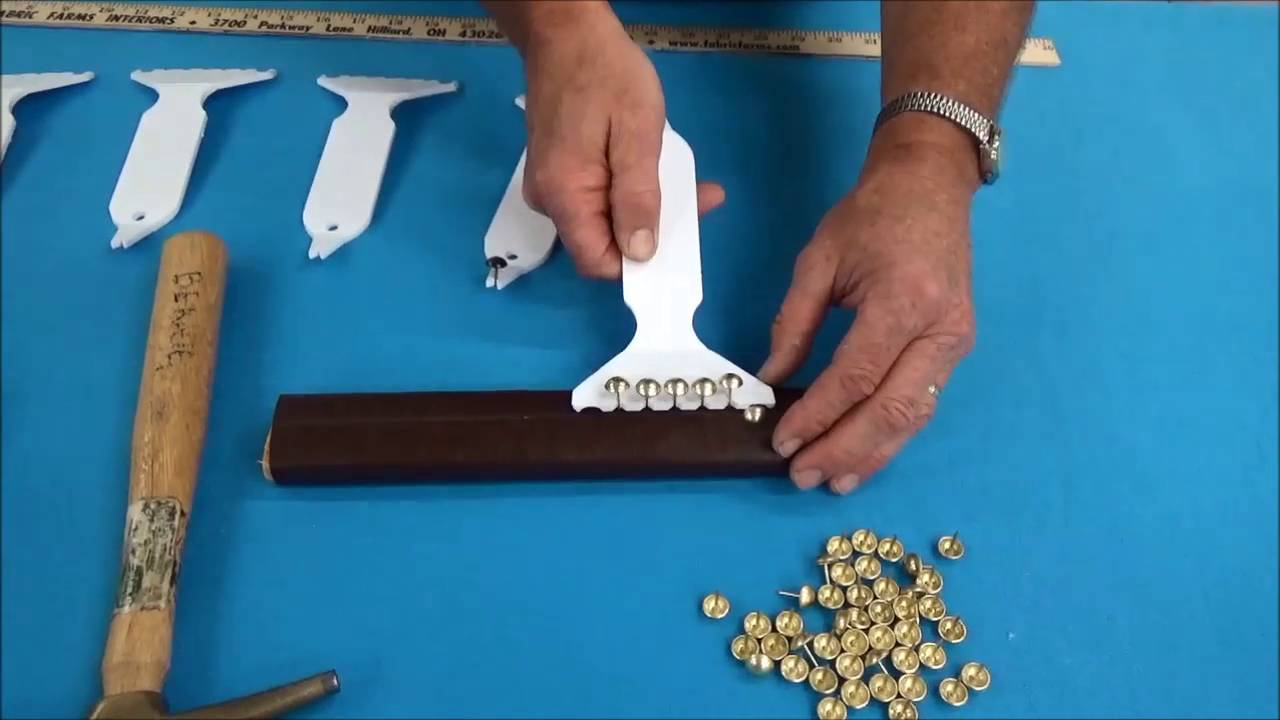Applying Decorative Upholstery Tacks and Nailhead Trim