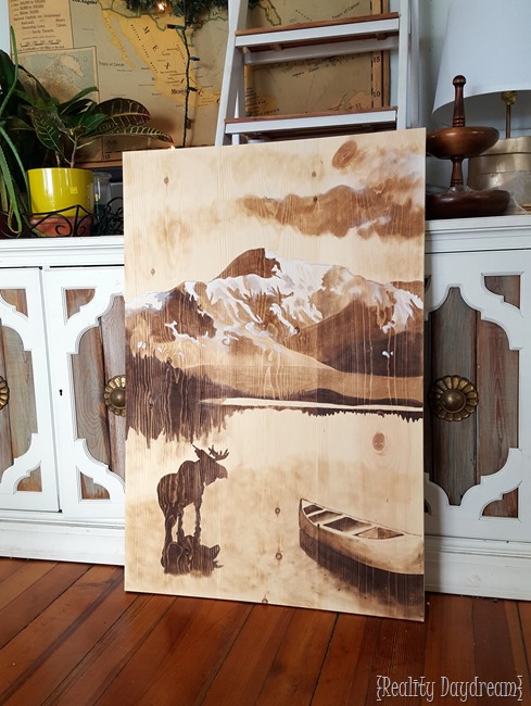 Wood Stain Art by Bethany @ Reality Daydream