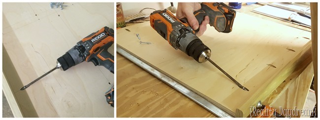 The rolling kitchen island is coming together!