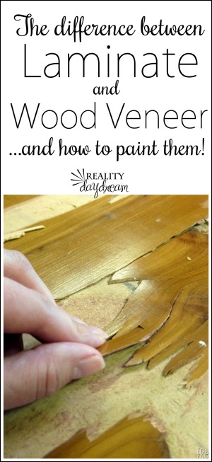 The difference between laminate and wood veneer, and how to paint them! {Reality Daydream} 300