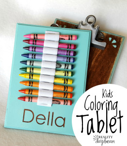 Kids travel crayon activity tablet with crayons and paper {Reality Daydream}