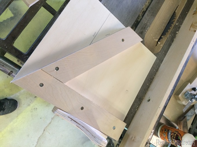 Angle jig for cutting perfect triangles! 