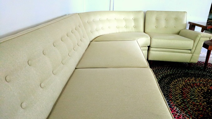 Vintage sectional gets a new upholstery job! {Reality Daydream}