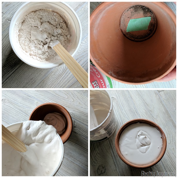 DIY Cactus Coasters with wood, plaster, and terra cotta pot! {Reality Daydream}