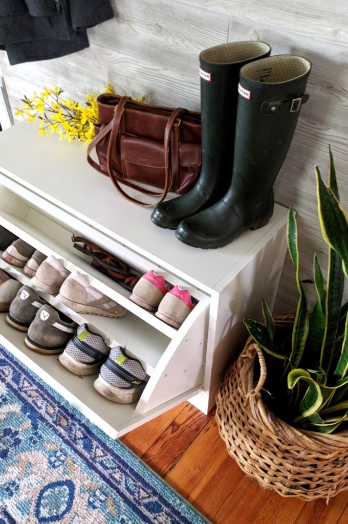 Diy tilt deals out shoe cabinet