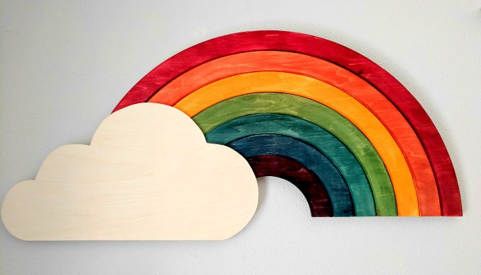 Rainbow deals wall art