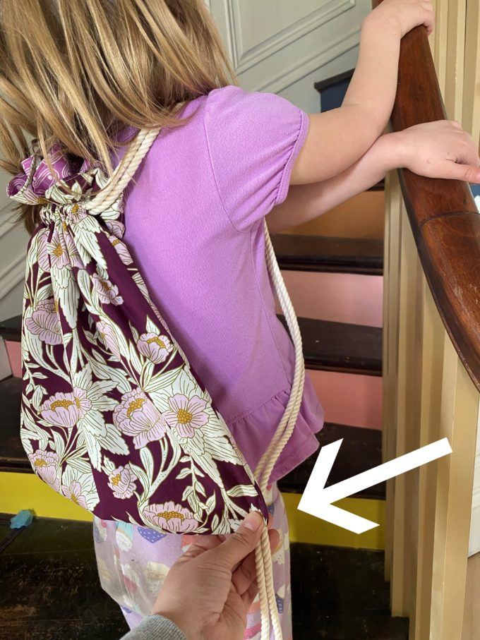 Make a Lined Drawstring Backpack for kids OR adults! (WITH VIDEO!)