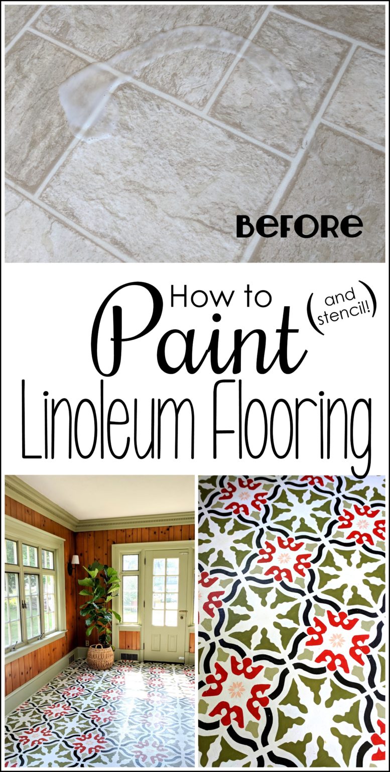 Painting Linoleum Floors THE RIGHT WAY (and what supplies to use)
