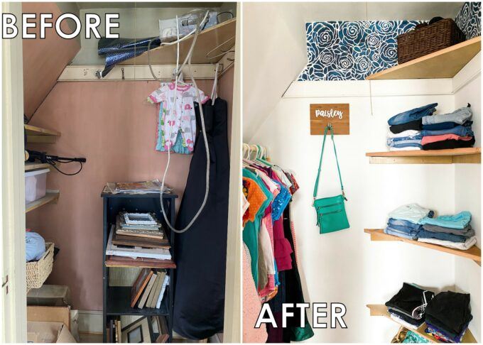 How We Maximized A Single-Rod Closet for Our Baby Nursery