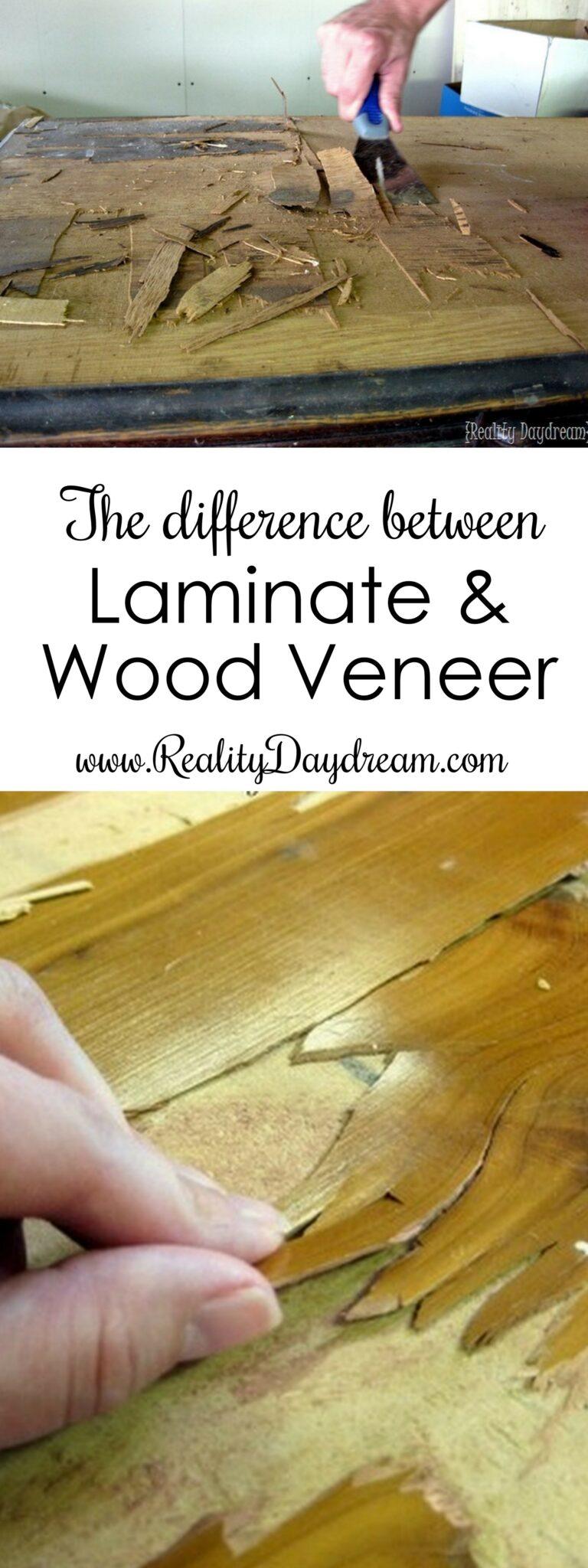 Difference Between Laminate & Wood Veneer + How to Paint Both! Reality Daydream