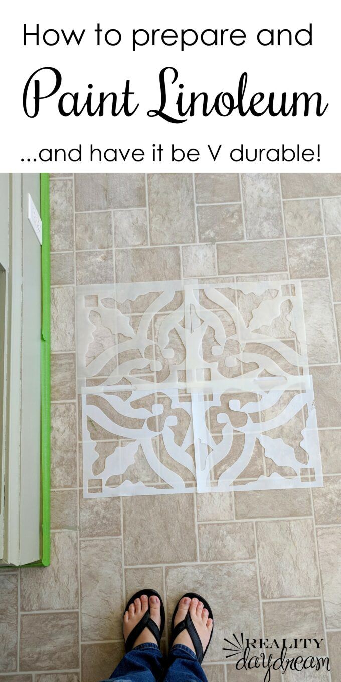 How To Paint Linoleum Flooring - The Honeycomb Home