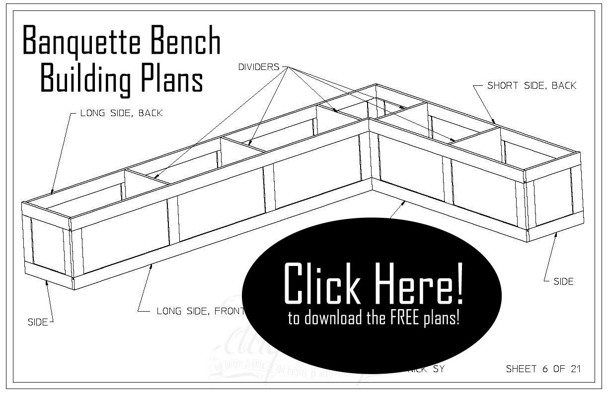 Banquette LShaped Bench Tutorial with free building plans! Reality