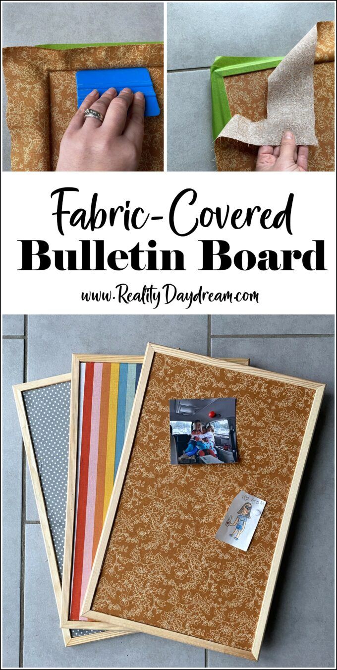 DIY Bulletin Board - Make Your Own Fabric Bulletin Board Easily