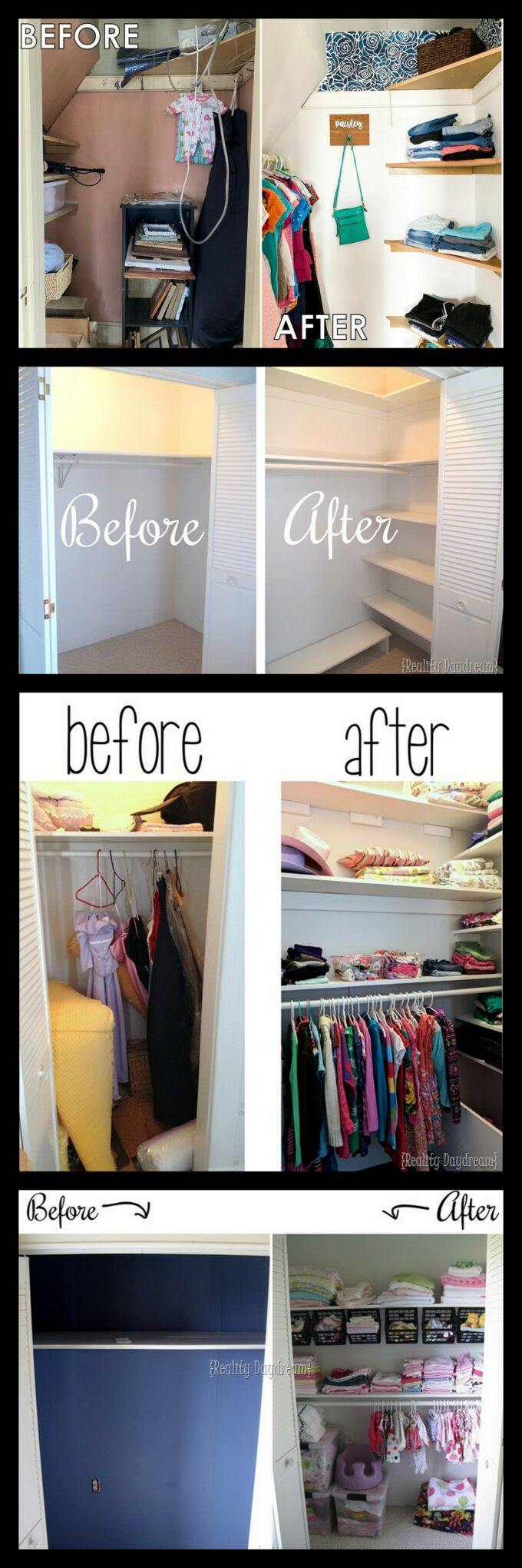 Closet Organizer Ideas for Maximizing Space! {Reality Daydream}