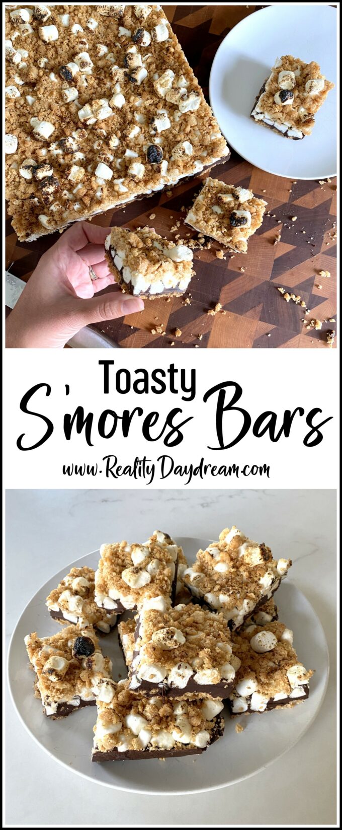 Pinterest Image for S'mores Bars
