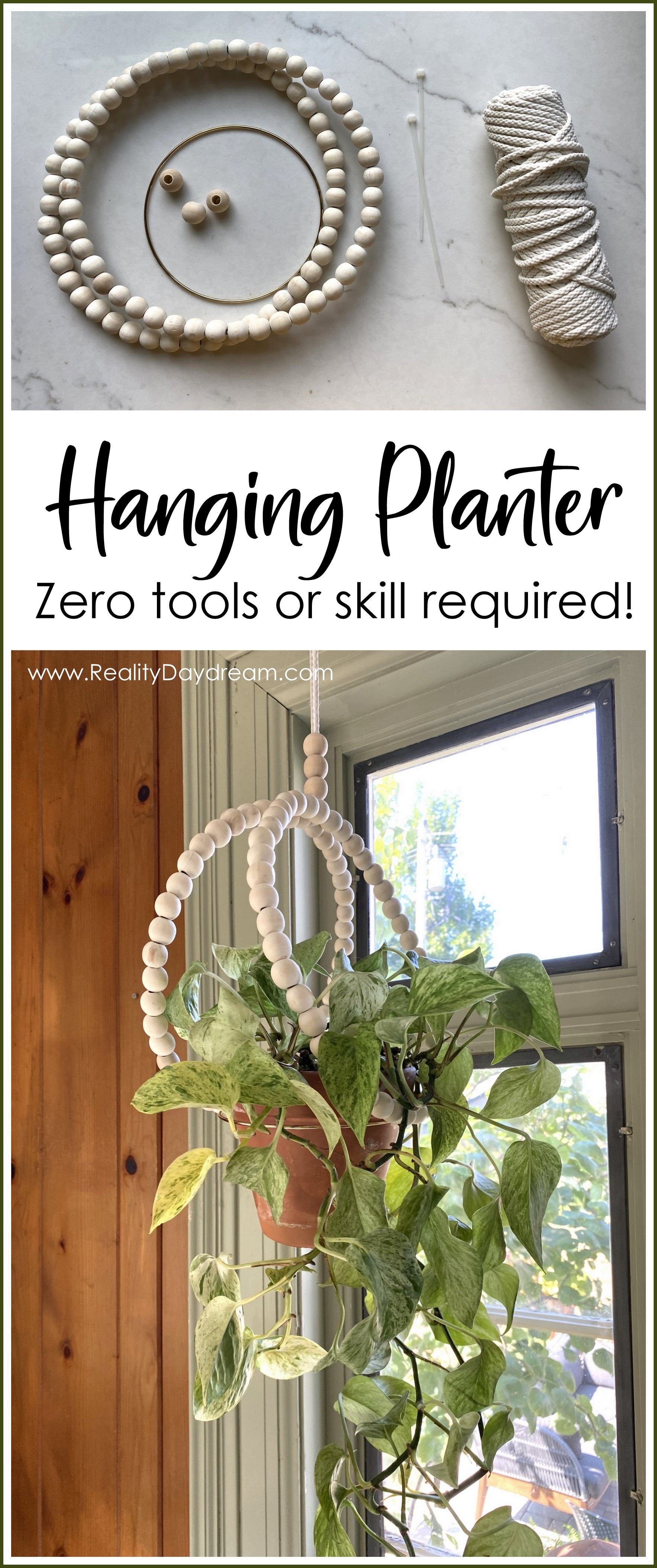 Easy Hanging Planter Tutorial | Reality Daydream