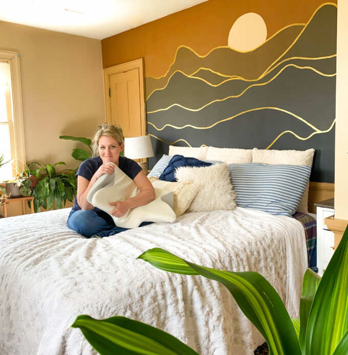 Paint a mountain mural in your bedroom