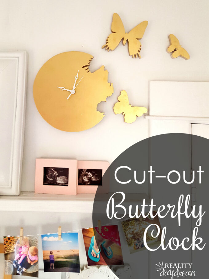 Butterfly Silhouette Clock - Handmade Gift Ideas