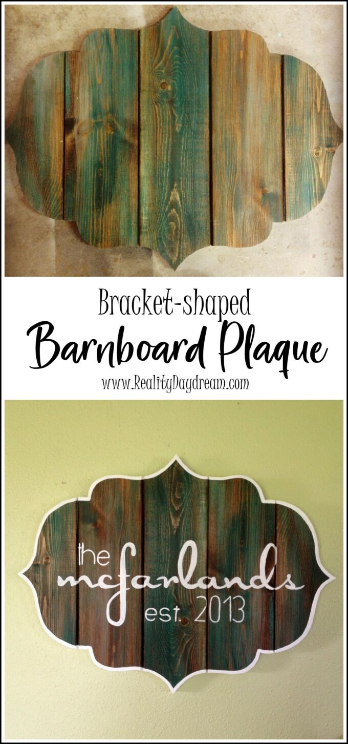 Barn Board Family Name Sign - Handmade Gift Ideas