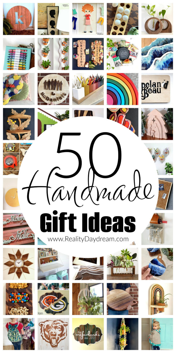 Master list of 50 handmade gift ideas by Reality Daydream