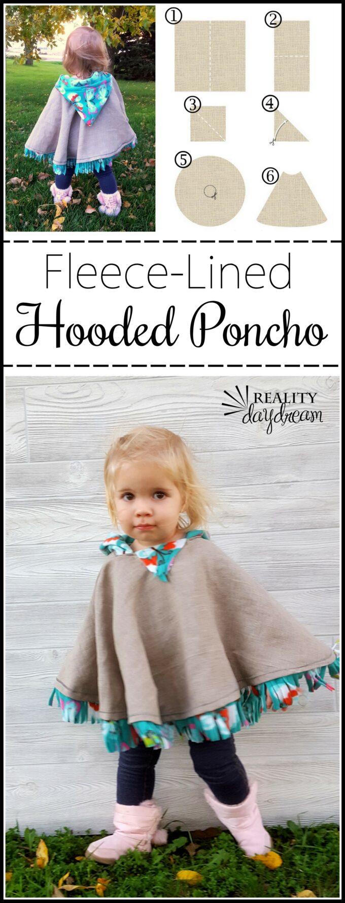 THE BEST Car Seat Poncho Tutorial - fleece-lined and hooded!!