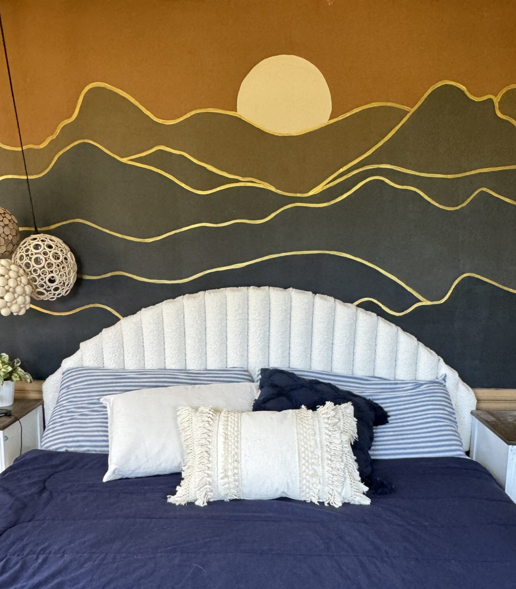 Make this Upholstered Pool Noodle Headboard!